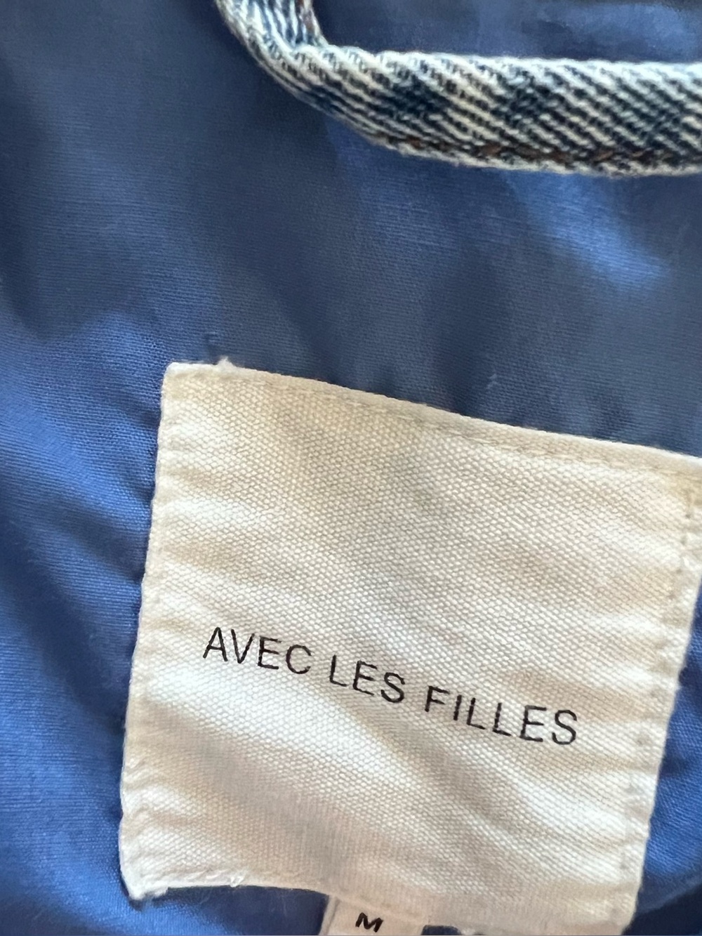 Avec Les Filles Jean Jacket Size M - Picture 2 of 5